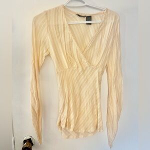 Vintage whimsical blouse - 90s / 2000s y2k witchy boho whimsygoth hippie flowy